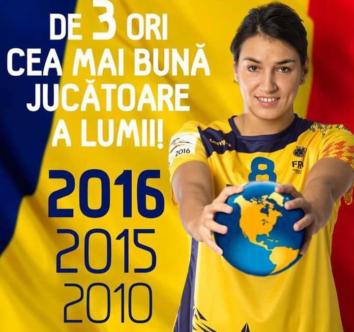 Cristina Neagu pentru a 3-a oară desemnată cea mai bună handbalistă a lumii!