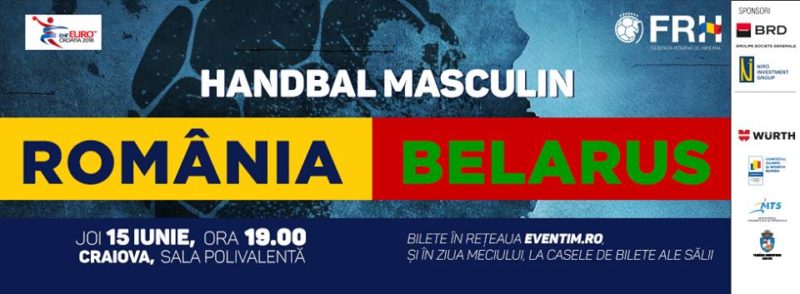Handbal masculin ROMANIA – BELARUS live text pe chat-ul eurohandbal.ro